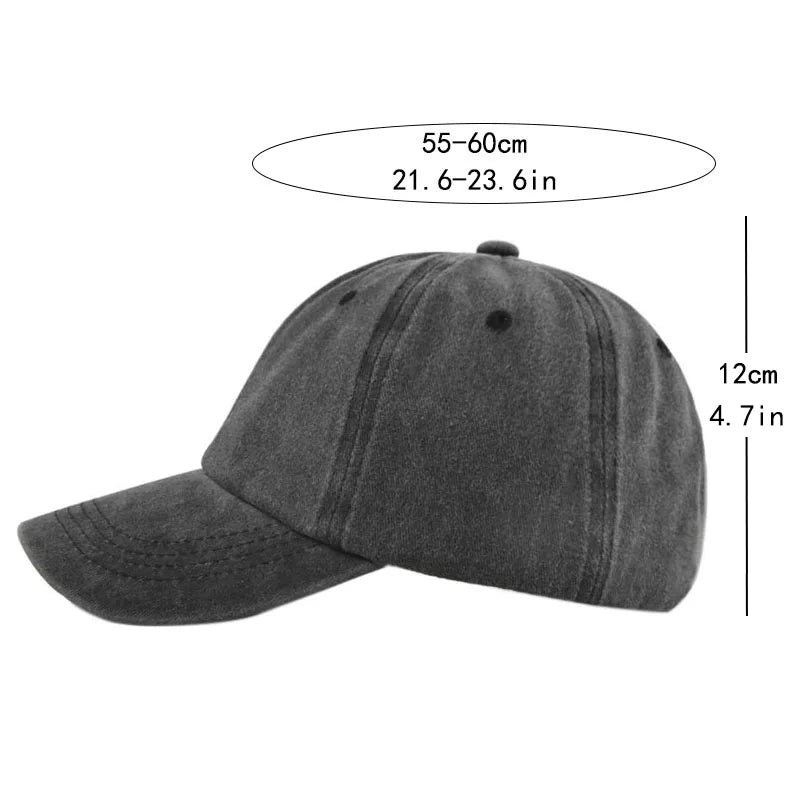 Retro Washed Mickey Mouse Print Baseball Cap Men Women Vintage Kpop Snapback Cap Adjustable Breathable Trucker Hat Sunscreen Hat