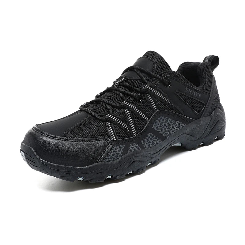 Chaussures de randonnée en maille pour hommes, souliers de voyage respirants, imperméables, pour plein air, chasse, pêche, montagne, équitation, sport