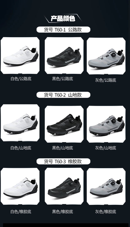 Nouvelles chaussures de cyclisme unisexes, professionnelles, légères, luxueuses, originales, pour route, VTT, course, vélo de mode, vélo de ville, sports de rue