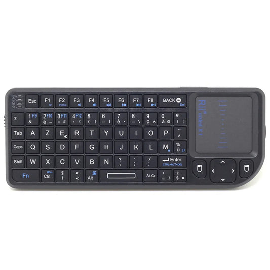 Teclado inalámbrico mini original Rii X1 de 2.4GHz en inglés/RU/ES/FR con panel táctil para Android TV Box/PC/portátil