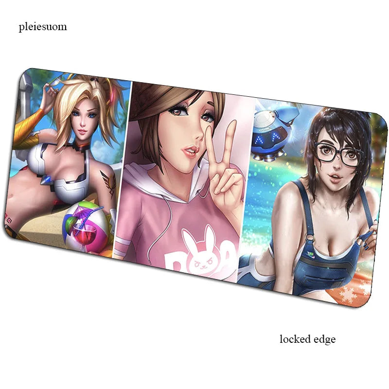 Overwatch podloga za miš s HD printom, gaming podloga za miš, igra, 900x400x3mm, podloga za miš za gamere, računalni stol, najpovoljnija podloga, notebook mousemat, PC