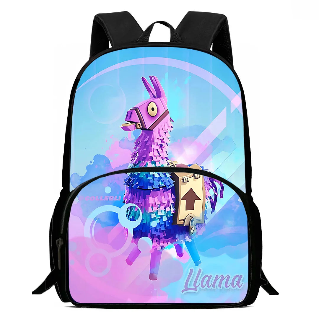 Класическа детска раница FortniteS за момчета и момичета, подарък за рожден ден на ученик, ученическа чанта за деца с голям капацитет, издръжлива туристическа раница за къмпинг