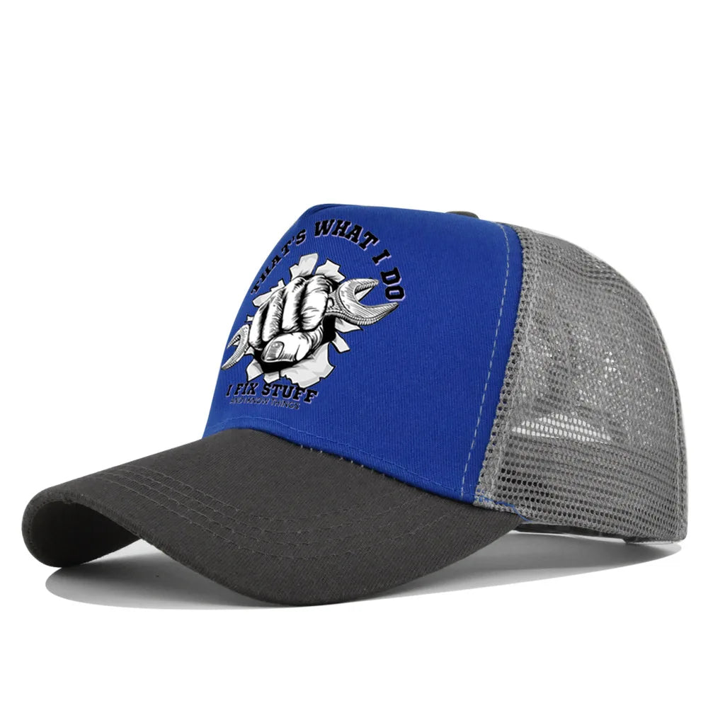 New Fashion Spring Summer Printed Mesh Breathable Baseball Cap Gorras Personality LOGO for Men WomenCouples Visor Hat Casquette