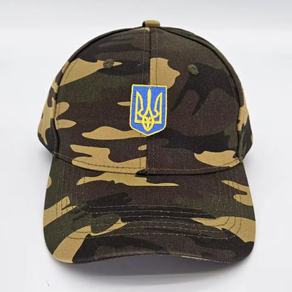 Embroidery Ukraine trident Symbol Spetsnaz Special Forces Men Women Boy Baseball Caps Dad caps Snapback Adjustable Camouflage