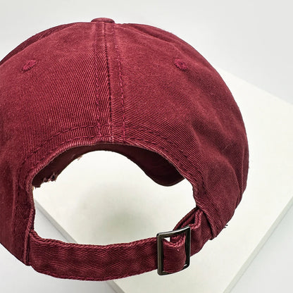 New Unisex Notch Solid Personal Baseball Hats Breathable Broken Style Sunshade Casual Peaked Caps Versatile Distress Fashion ins