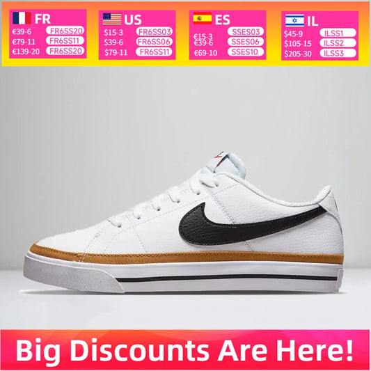 Nike Court Legacy Retro cipő Klasszikus tenisz örökség Párnázott kényelem Mindennapi viselet Unisex DH3161-100