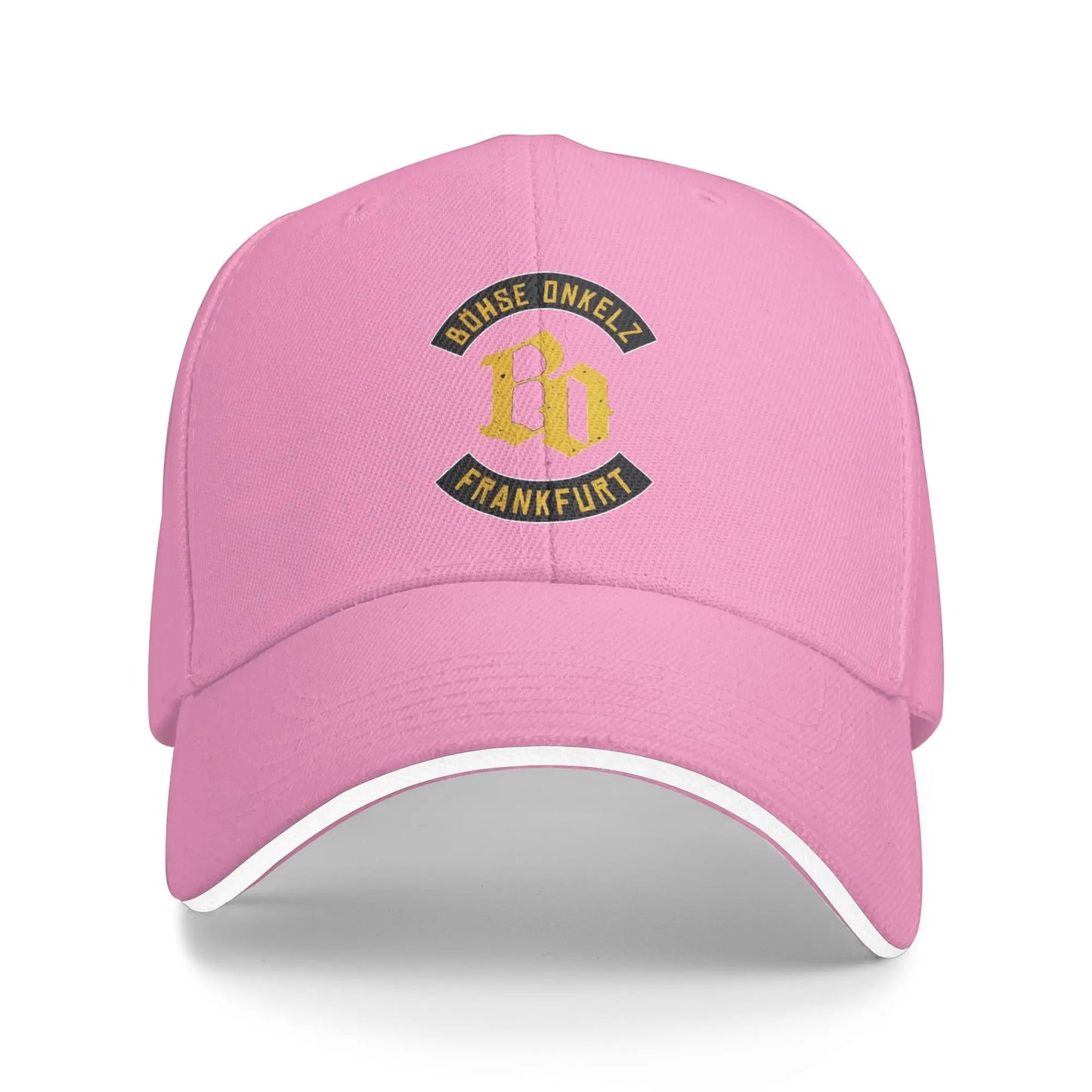 Golden BO Bohse onkelz Germany Band Hiking Baseball Caps Male  Unisex Peaked Cap Female Pool Party Coquette Hat