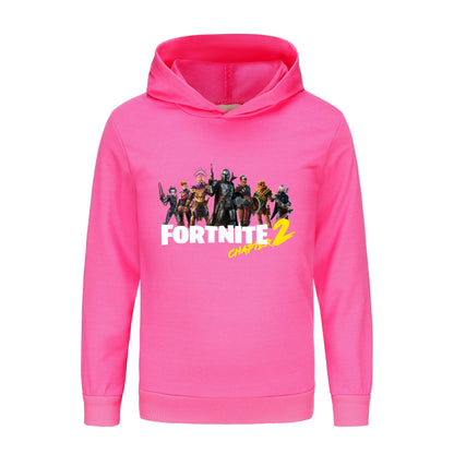 Hoodie Fortnite para Crianças e Bebés, Roupa Cartoon Unissexo para Rapazes, Sweatshirts com Capuz de Manga Comprida, Casacos Casuais para Jovens e Raparigas 1007