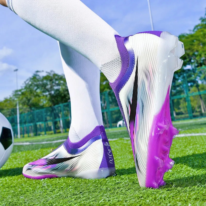 Chaussures de football pour hommes, chaussures de football pour femmes, chaussures de terrain synthétique pour l'extérieur