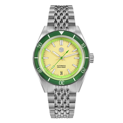 San Martin 39.5mm Summer Dive Watch Fashion Fun Fruit Series Men Sports Watches NH35 Automatic Mechanical 20 ATM SN0116 Reloj