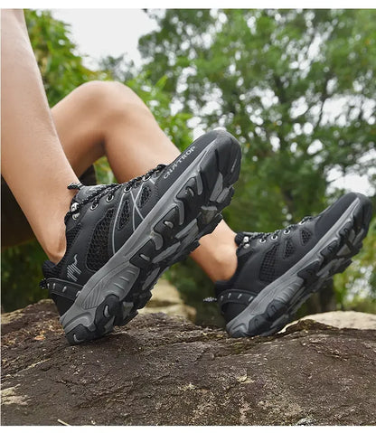 Men's Hiking Shoes Breathable Mesh Sports Single Shoes Summer Outdoor Wear-resistant  Hiking and Hunting Tactical Sports Shoes