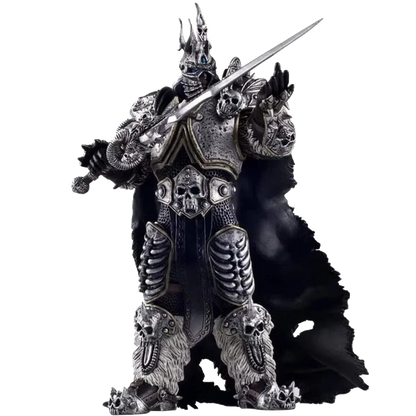 16 cm World of Warcraft-spilfigur: Lich King Arthas, dødsknægt, stående med Frostmourne – bordpynt til samling og festivalgaver