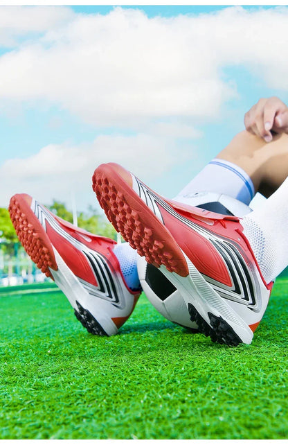 Nouvelles chaussures de football pour hommes, baskets de futsal, crampons, chaussures de football, pour terrain en herbe, montantes, pour l'extérieur, antidérapantes, pour l'intérieur, haute qualité, meilleures ventes