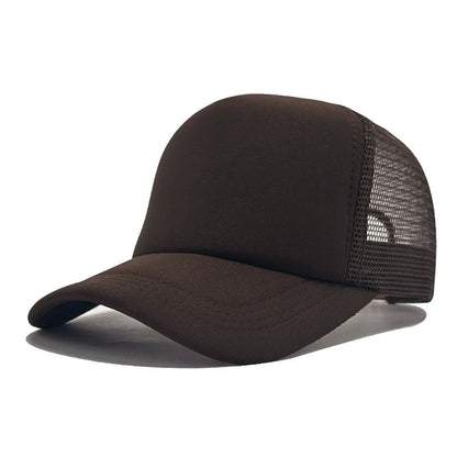 Unisex kapa, ležerna jednobojna mrežasta bejzbol kapa, podesiva s kopčom, snapback kape za žene i muškarce, hip hop trucker kapa, ulična moda, kapa za tatu