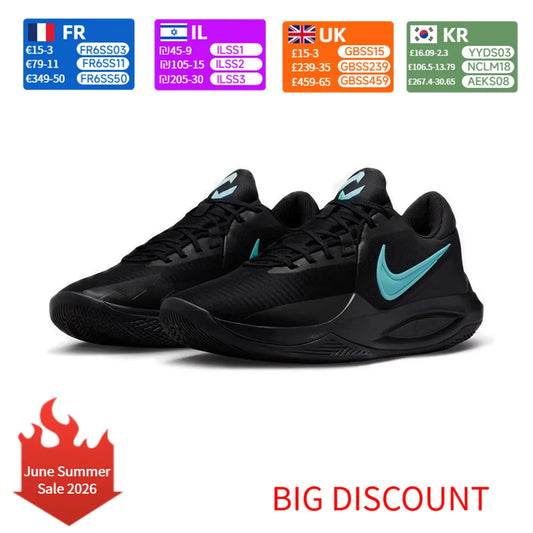 Nike Precision 6 udobne i svestrane niske košarkaške tenisice za muškarce u crnoj boji IO7605-040