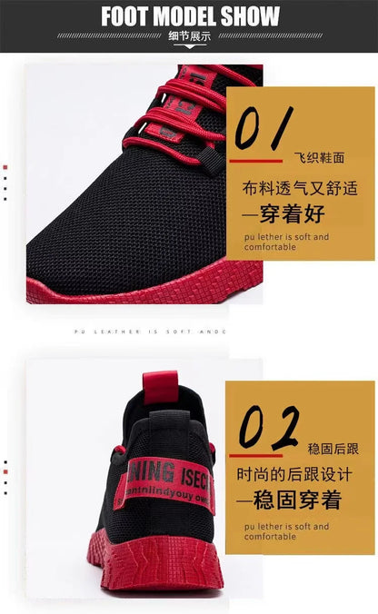 Férfi cipő, alkalmi, könnyű, hálós sportcipő, nyári, férfi, szabadtéri, puha talpú, lélegző, kényelmes, divatos, trendi futócipő