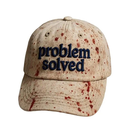 Halloween Theme Embroidery Problem Solved Bloody Hat Horror Baseball Suitable For Halloween Party Cosplay Props Gifts