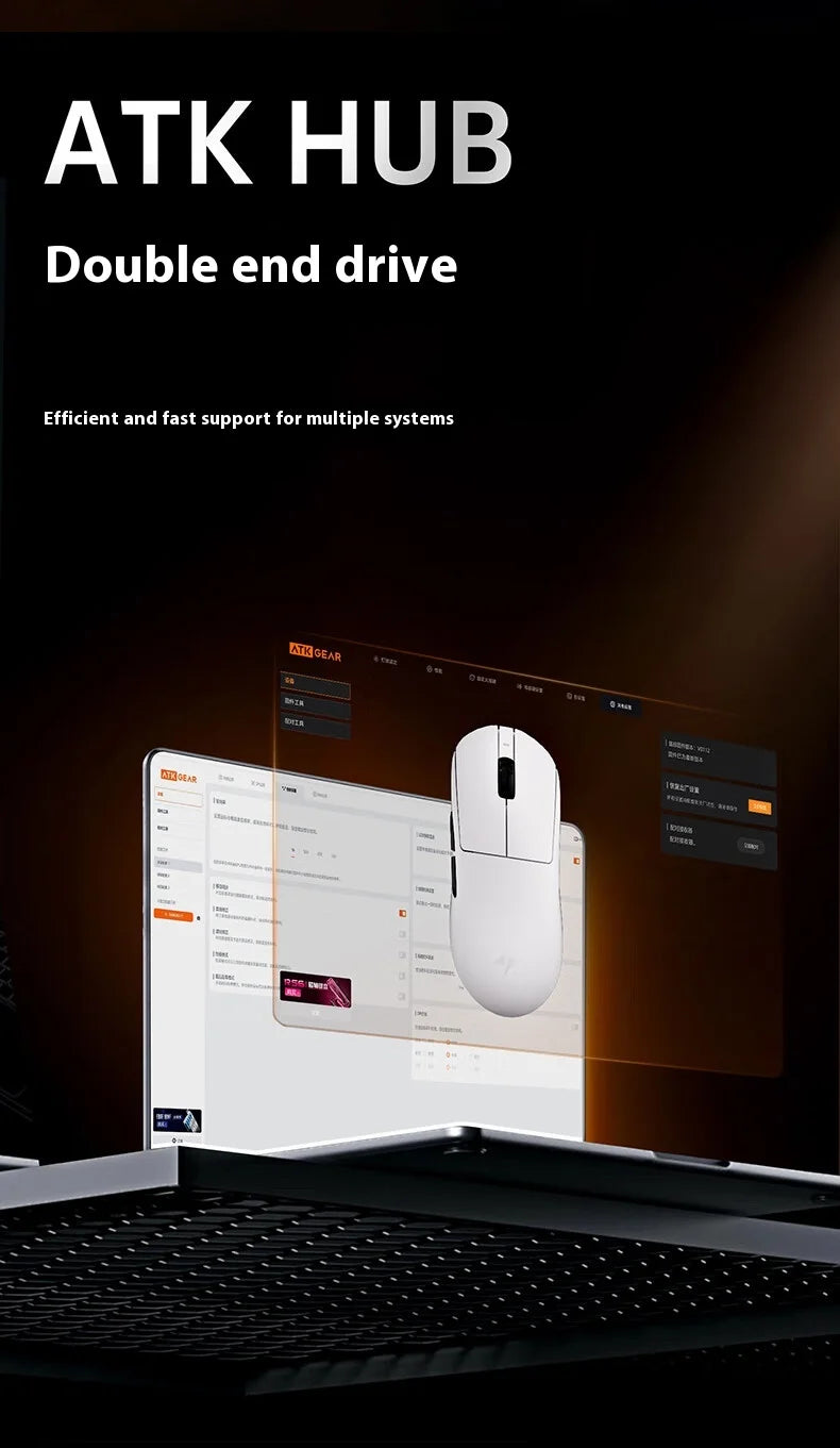 Безжична геймърска мишка ATK A9 Plus A9/A9 SE/A9 Pro Tri Mode 8K, лека A9 Ultimate E-sports, PC подарък, персонализирана