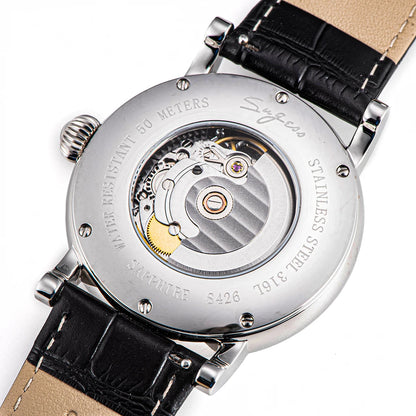 Sugess Moonphase Men's Watch Automatic Mechanical Watches for Tianjin Movement Sapphire Glass Water Resistant Wristwatches New