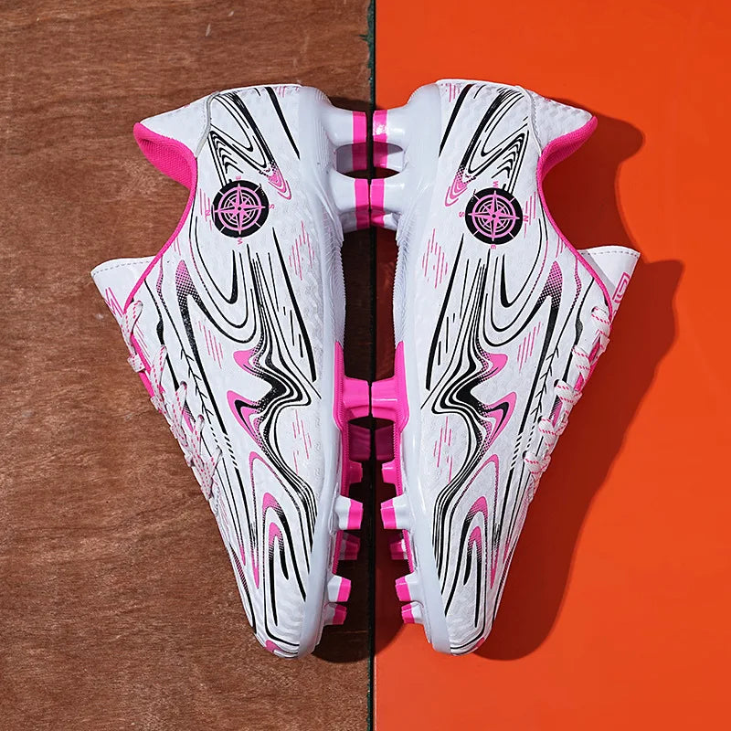 Chaussures de football pour hommes, chaussures de terrain professionnelles, crampons FG/TF pour entraînement sur gazon, chaussures de futsal, baskets de football antidérapantes, chaussures à crampons pour cheville, pointur