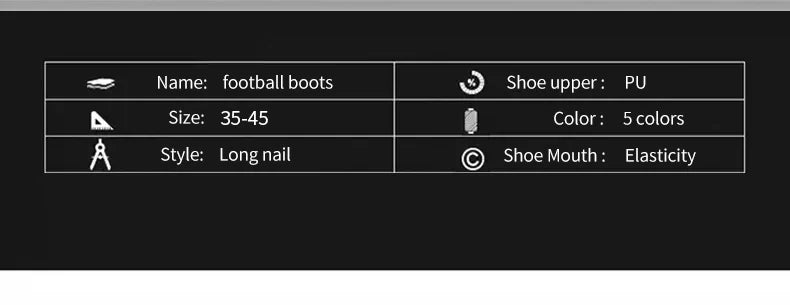 Nuovi scarpini da calcio da uomo, tacchetti FG antiscivolo per allenamento, scarpe da calcio con tacchetti lunghi, da partita, ultraleggeri, per outdoor, dropshipping