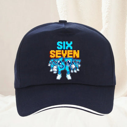 Meme 67 Six Seven 6 7 Italian Brainrot Baseball Cap Men Trucker Hat Spring Casual Outdoor Gym Sun Visor Snapback Cap