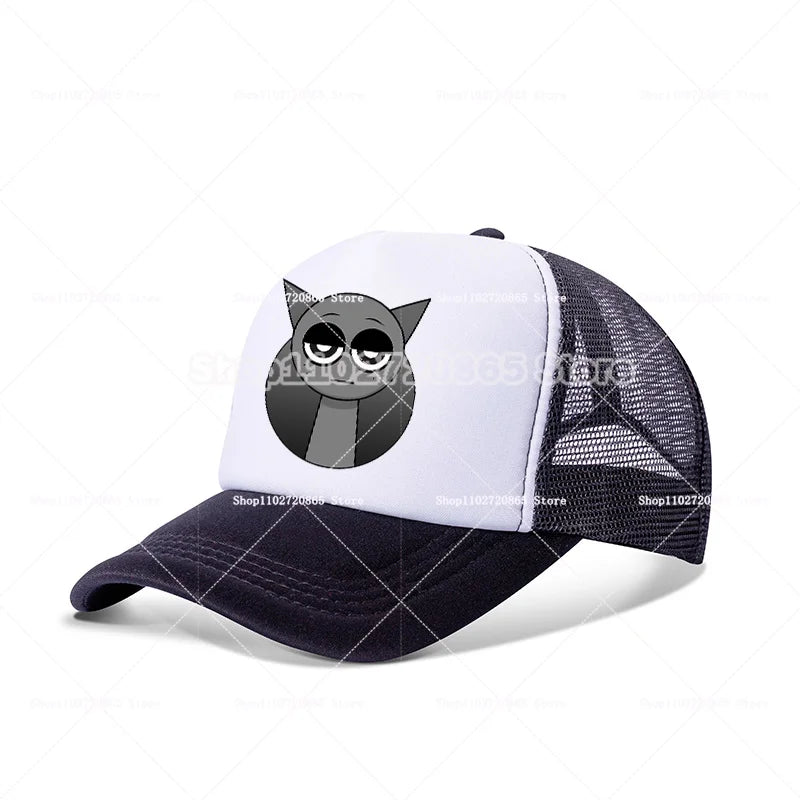 Sprunkis Baseball Cap Simple Fashion Sport Casual Headwear Popular Game Anime Figure Hats Summer Sunscreen Sun Hat Birthday Gift