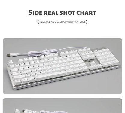 104 Keys Korean French Russian Spanish German Backlit Keycaps For Mx Switch Mechanical Keyboard OEM Profile ABS Key Caps DIY
