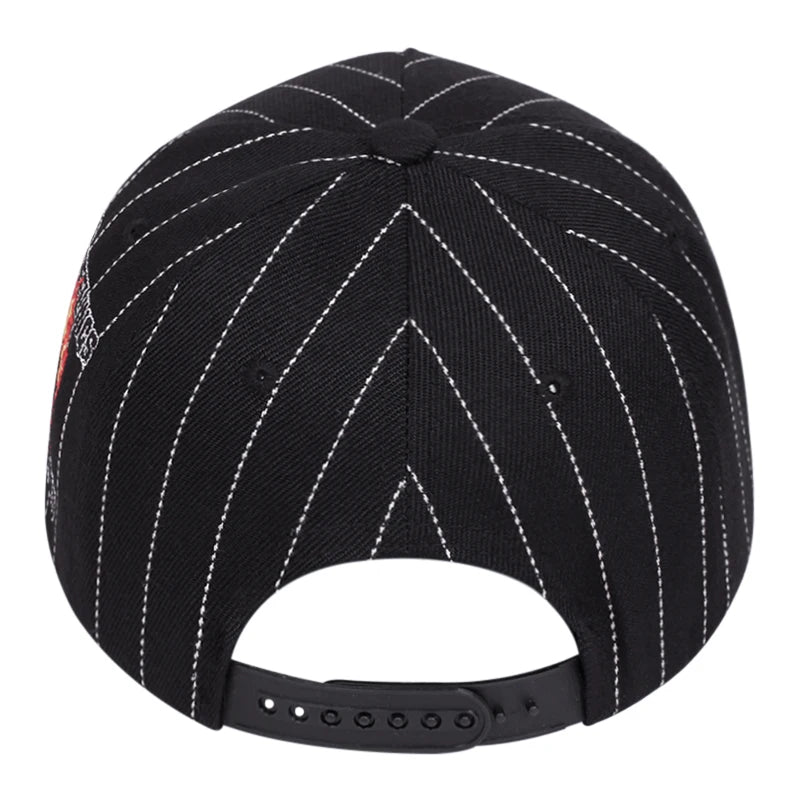 No hard feelings Men's and women's striped baseball caps Outdoor sports hats