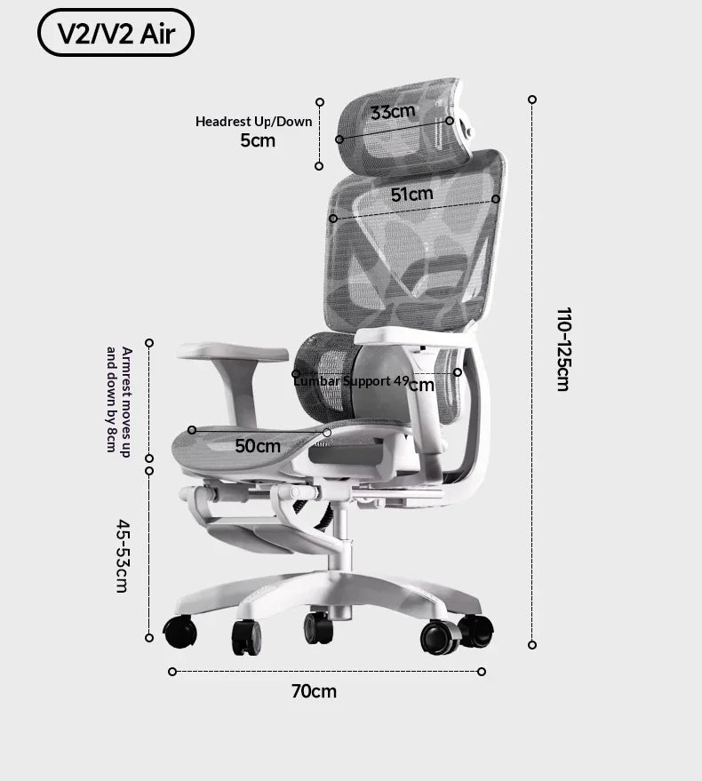 Cadeira de escritório em malha ergonómica, executiva, para computador e gaming, mobiliário moderno, giratória, com rodas e ajustável, Silla Gaming, cadeira ergonómica