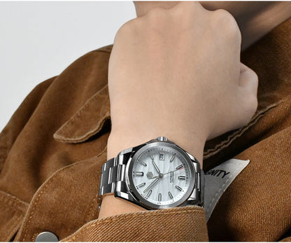 San Martin New Gada Watch 39mm Desert Texture Men Dress Watch NH35 Automatic Mechanical Sapphire Waterproof 100m Luminous SN0129