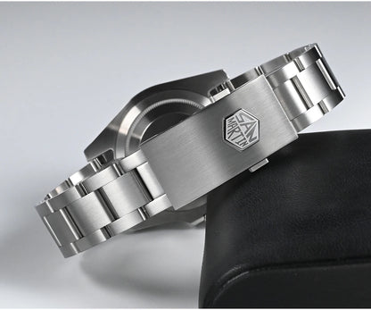 San Martin 40mm Water Ghost PT5000 Automatic Men Diving Watch Business Mechanical Sapphire Waterproof 20Bar Luxury BGW-9 SN0017D