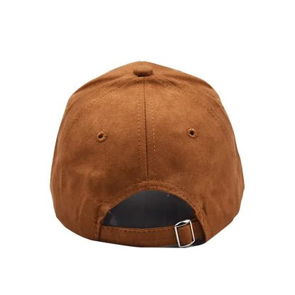 New Wholesale Suede Baseball Cap Autumn Winter for Men Women  Winter Solid Street Hat Unisex Adjustable Casual Plain Gorra Caps