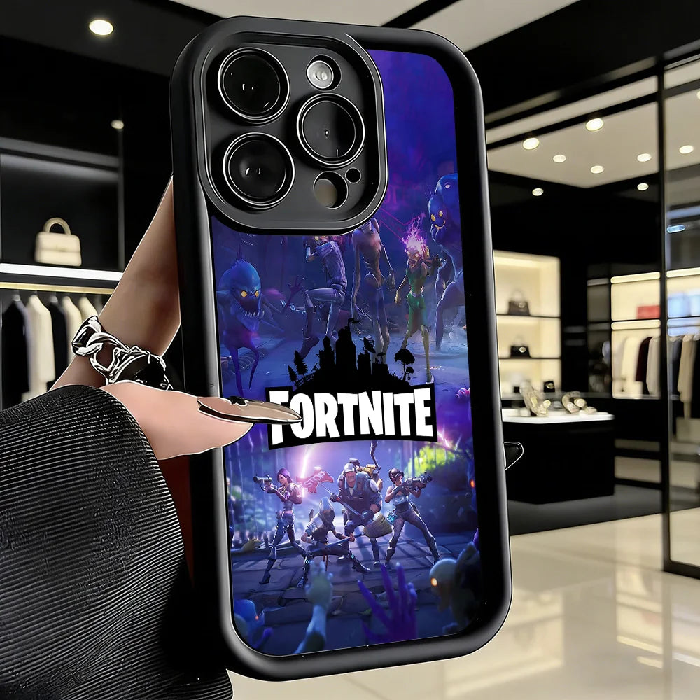 Capa de telemóvel Fortnite para Samsung Galaxy A17 A07 A06 A26 A16 A06 A35 A55 A25 A05s A15 A54 A34 A36 A24 4G 5G, capa traseira flexível