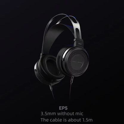 SIMGOT EP5 Auriculares con cable de alto rendimiento con transductor dinámico de 50mm – Headset gaming HiFi, baja impedancia, alta sensibilidad, sonido envolvente 7.1