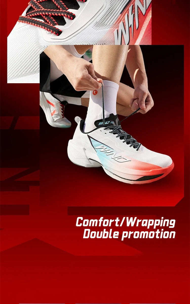 QIAODAN WIND 4PRO Pantofi de maraton cu talpă din carbon pentru bărbați, adidași profesioniști de curse, pantofi sport de alergare respirabili QDB023262291