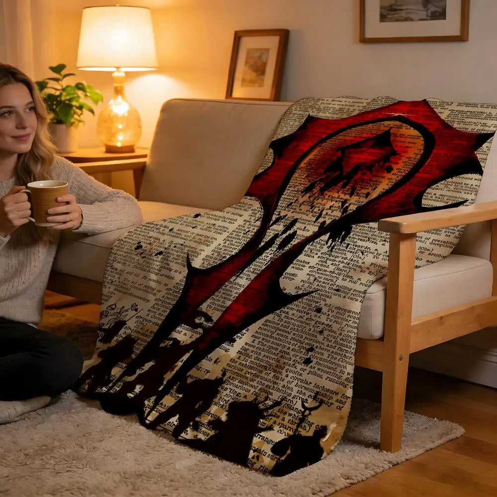 Throw High-Density Short Plush Blanket For Sofa Nap Air-Conditioned Room Soft Skin-Friendly World Of Warcraft