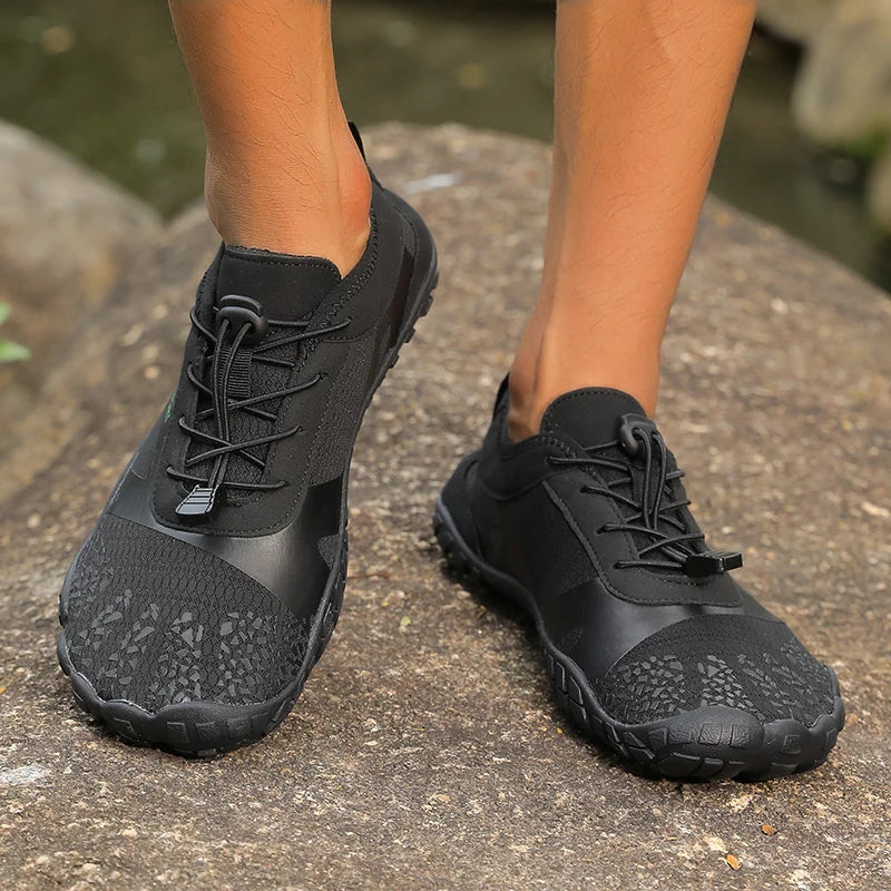 Oiaano leveäkärkiset barefoot-kengät miehille, mustat naisten urheilulenkkarit, unisex-vesitossut, miesten aqua-rantakengät, pehmeä pohja, kevyet ja hengittävät
