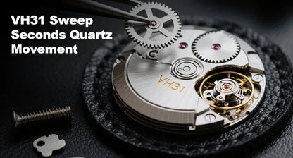Watchdives WD0003B ‌Aventurine Dial Watch VH31 Quartz Movement Sapphire Crystal Luminous 100m Waterproof 36mm Vintage Watches