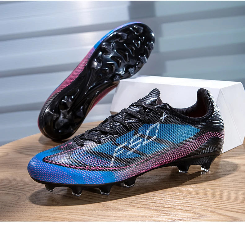 Chaussures de football pour hommes, crampons d'entraînement rapides pour terrain extérieur, chaussures de football à crampons pour terrain synthétique, baskets basses originales unisexes