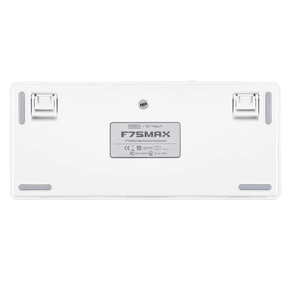 Teclado mecánico inalámbrico EPOMAKER X AULA F75 MAX compacto 75% con distribución ANSI, conexión por cable/Bluetooth/2.4GHz, pantalla TFT y perilla