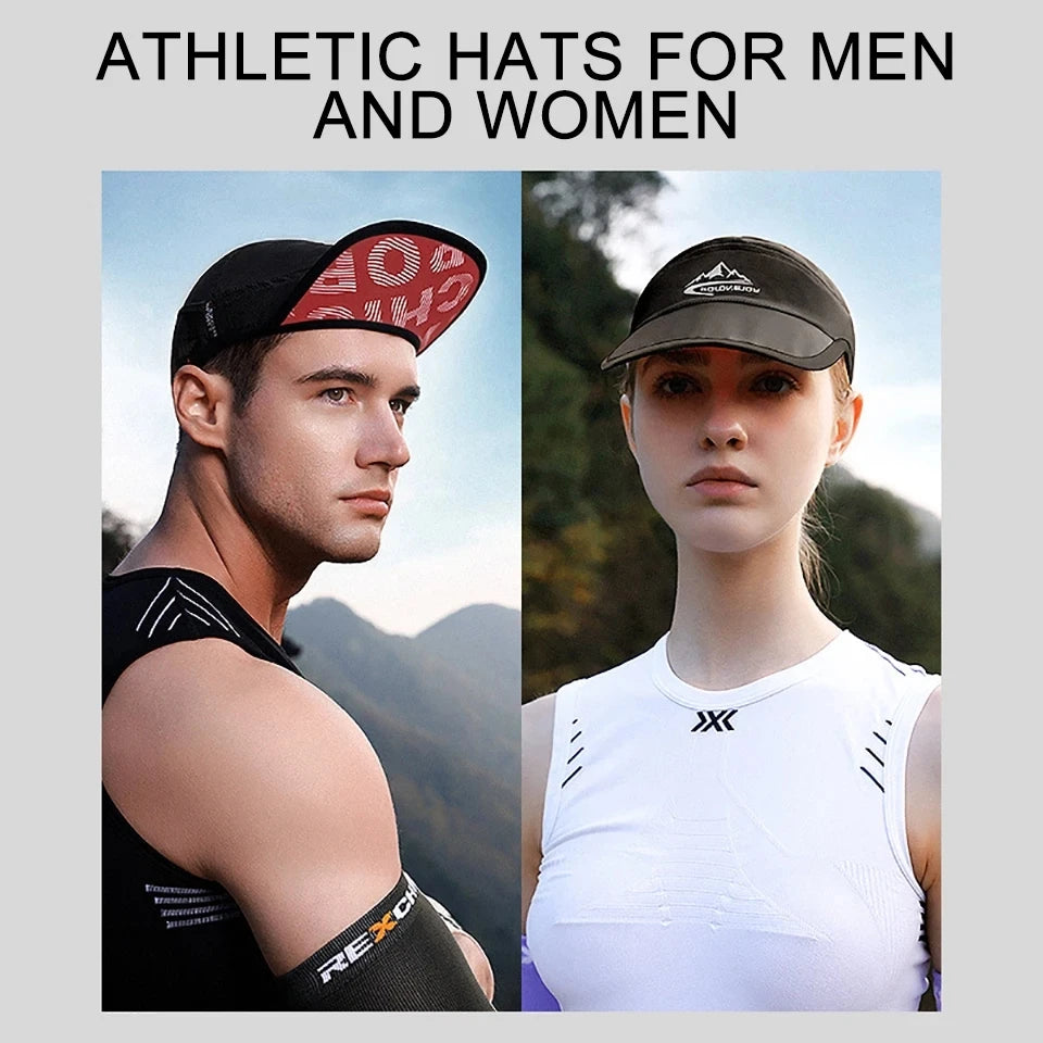 LOOGDEEL Outdoor Sports Running Hat Women Men Quick-drying Breathable Bike Sunshade Headwear Anti-UV Cycling Mountaineering Cap