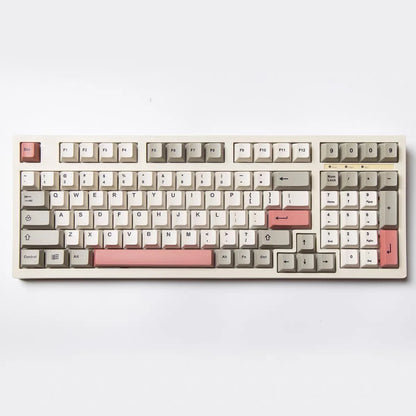 134 teclas 9009 retro para teclado mecánico gaming con interruptores MX, perfil Cherry, keycaps PBT personalizados por sublimación de tinta