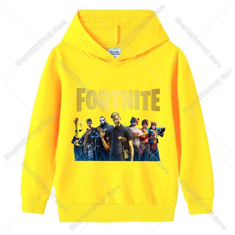 Dječja hoodie majica Fortnites za jesen, dukserica s kapuljačom za dječake i djevojčice, tanka trenirka, pulover dugih rukava, sportska dječja odjeća