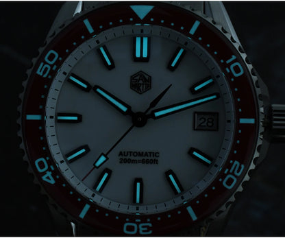 San Martin 2025 New Enamel Dial Full Luminous 39mm Dive Watch Luxury Men Watch NH35 Automatic Mechanical Waterproof 200m SN0129
