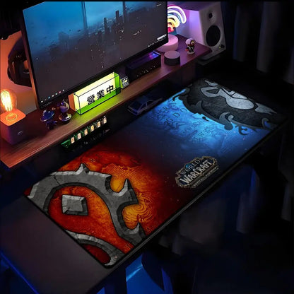 World of Warcraft Lich King-musemåtte til PC, HD-anime-gamingtilbehør, tastatur-musemåtte til laptop, XXL, gaming-skrivebordsmåtte