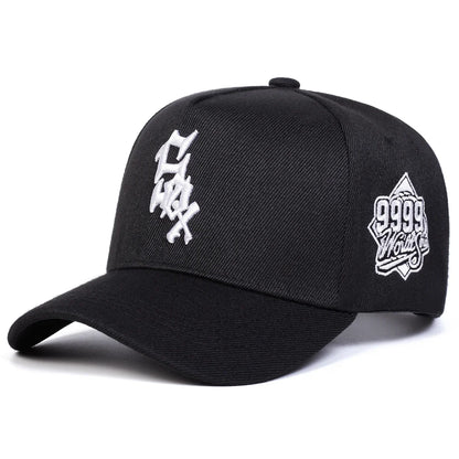 Unisex SOX 9999 Letter Embroidery Baseball Caps Adjustable Casual Hats Spring and Autumn Outdoor Sunscreen Hat