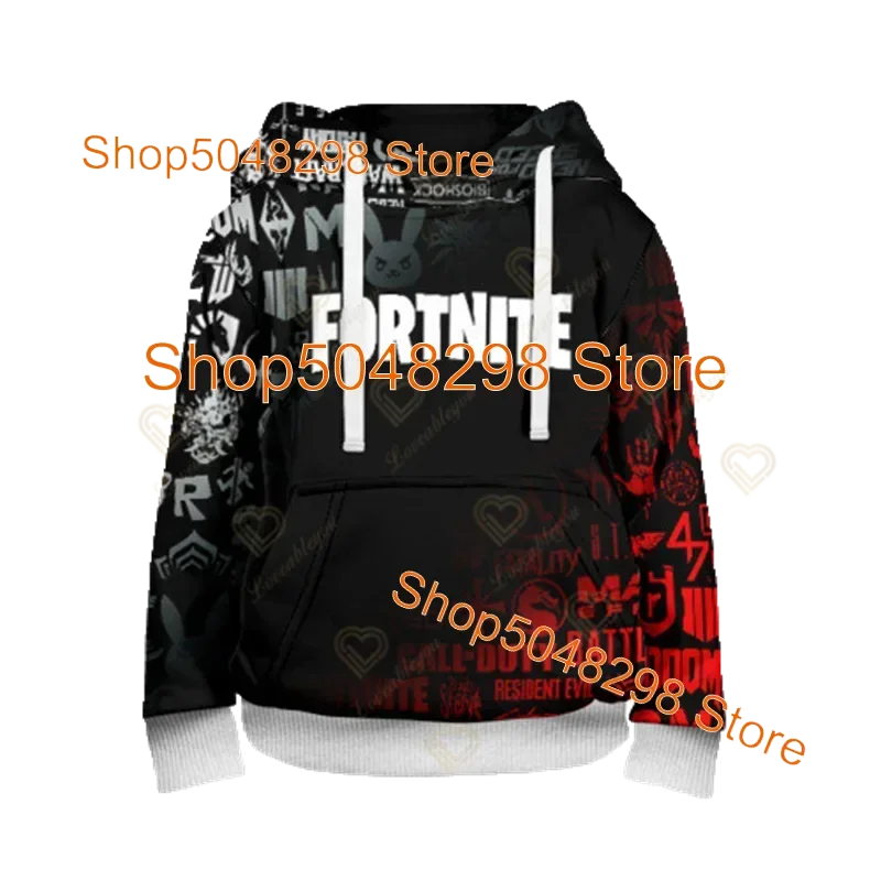 Men Women Hoodie 3D Battle Royale Print Fortnite Victory Printed Hoodies Boys Girls Hooded Streetwear Sweatshirts