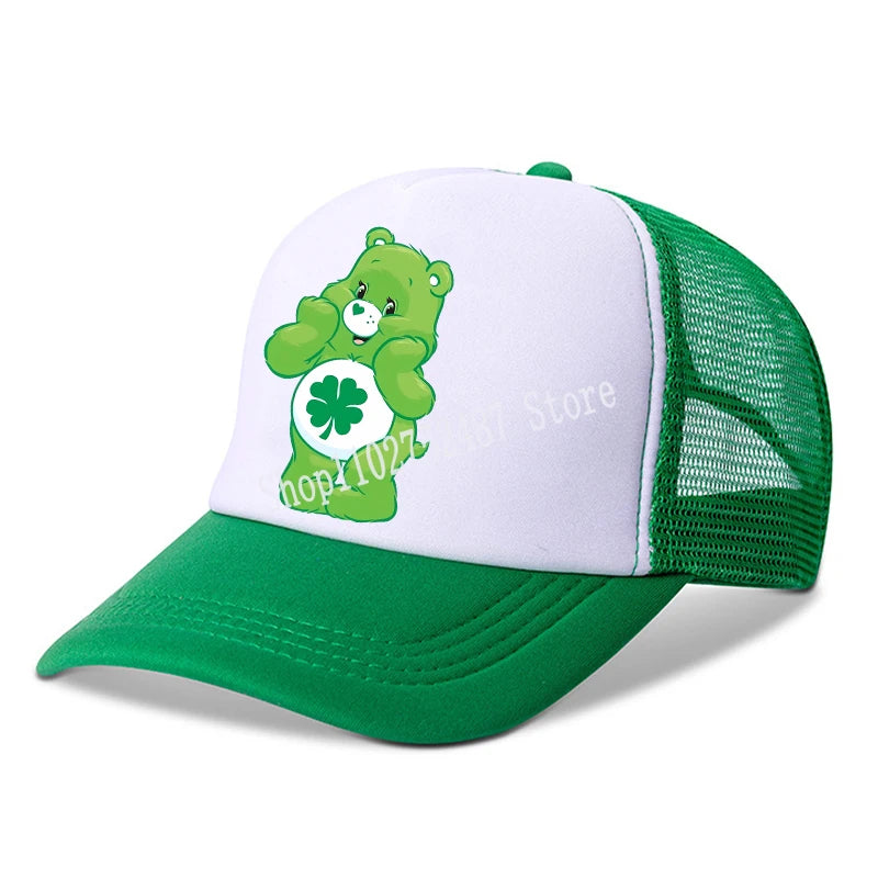 Anime Care Bears Baseball Cap Girls Women New Outdoor Sports Sun Hat Summer Breathable Mesh Sunbonnet Kids Adult Headgear Gift