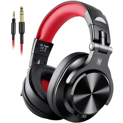 Auriculares de estudio DJ OneOdio con cable y micrófono – Drivers de 40mm, headset para mezcla y monitorización, gaming y grabación